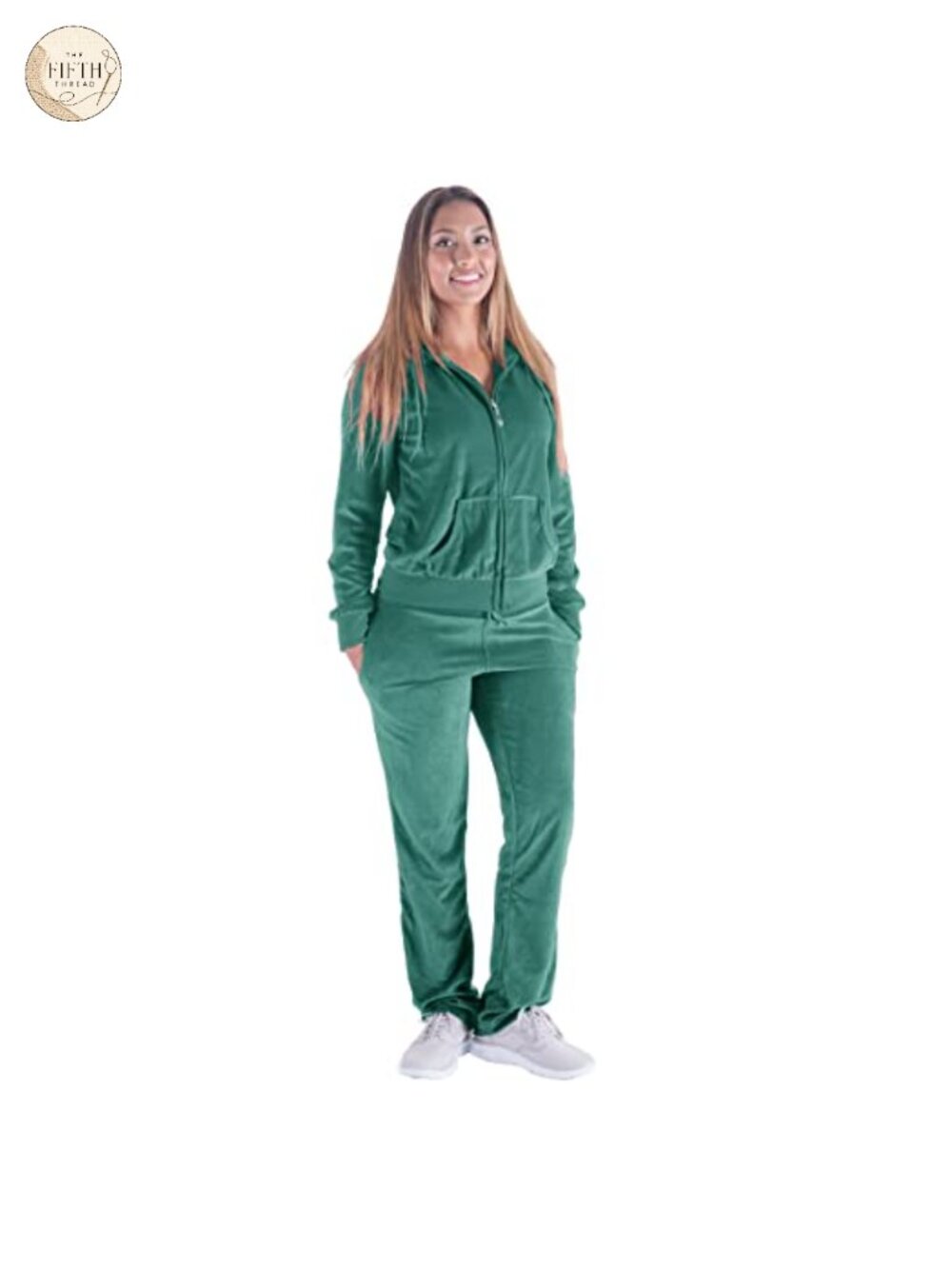 Velour Tracksuit Set Zip Hoodie Jogger Sweatsuit Athletic Lounge